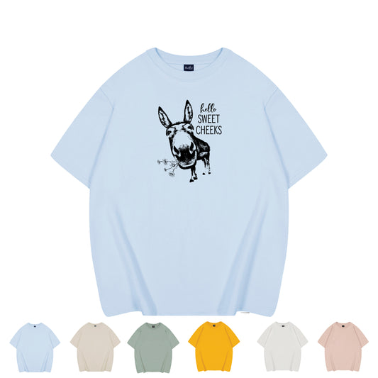 Funny Sweet Cheeks T-Shirt Donkey Lovers - Oversized Fit