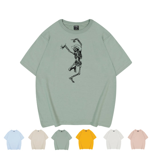 Skeleton Cowboy T-Shirt - Oversized Fit