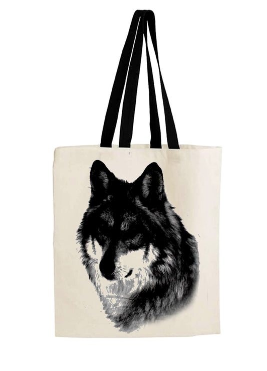 Husky Wolf Tote Bag