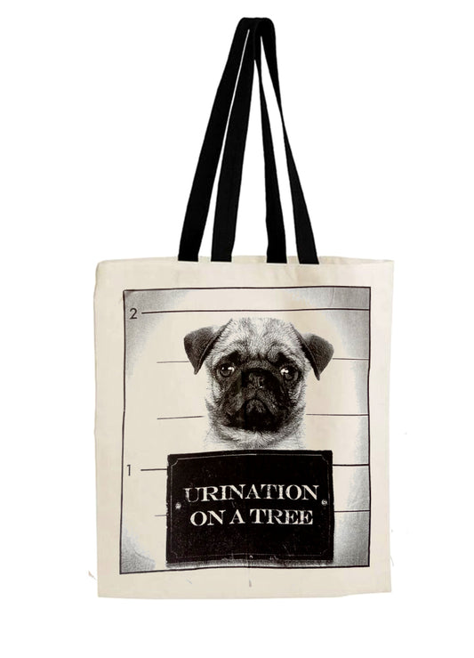 Pug Dog Tote Bag