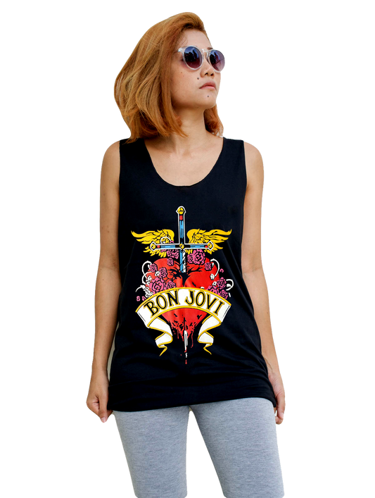 Unisex Bon Jovi Tank-Top Singlet vest Sleeveless T-shirt