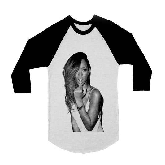 Unisex Rihanna 3/4 Sleeve Baseball T-Shirt