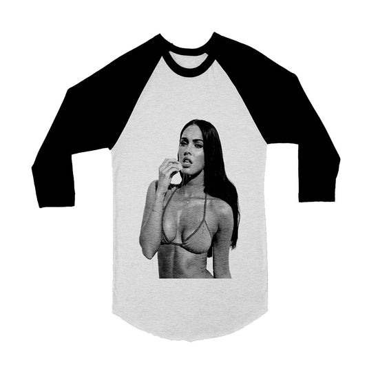 Unisex Megan Fox 3/4 Sleeve Baseball T-Shirt