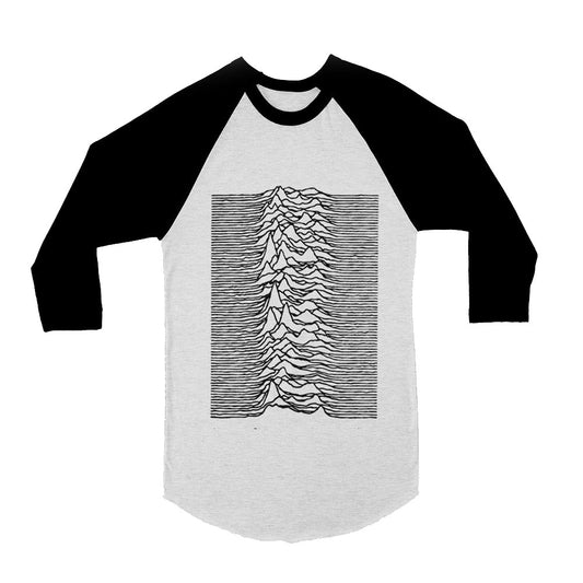 Unisex Joy Division Unknown Pleasures 3/4 Sleeve Baseball T-Shirt