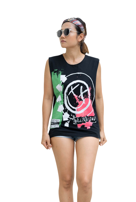 Ladies Blink 182 Vest Tank-Top Singlet Sleeveless T-Shirt