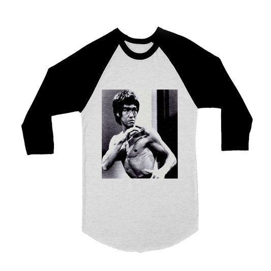 Unisex Bruce Lee 3/4 Sleeve Baseball T-Shirt