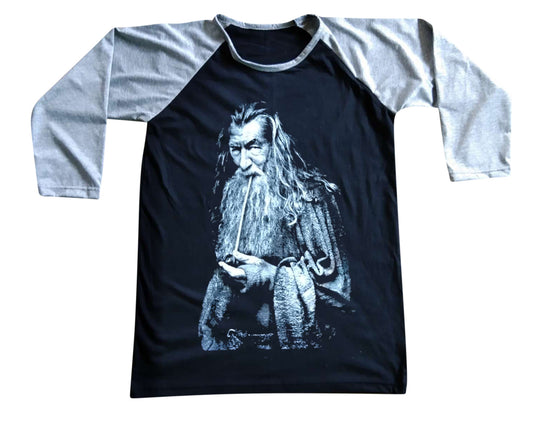 Unisex Gandalf Lord Of The Rings Raglan 3/4 Sleeve Baseball T-Shirt