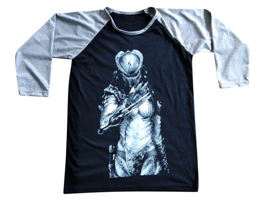 Unisex Predator Raglan 3/4 Sleeve Baseball T-Shirt