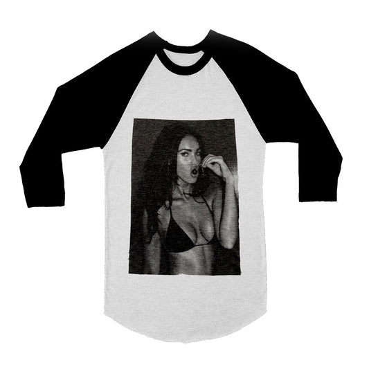 Unisex Megan Fox 3/4 Sleeve Baseball T-Shirt