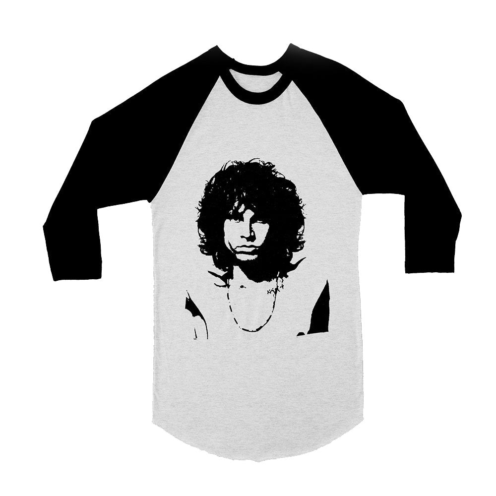 Unisex Jim Morrison 3/4 Sleeve Baseball T-Shirt