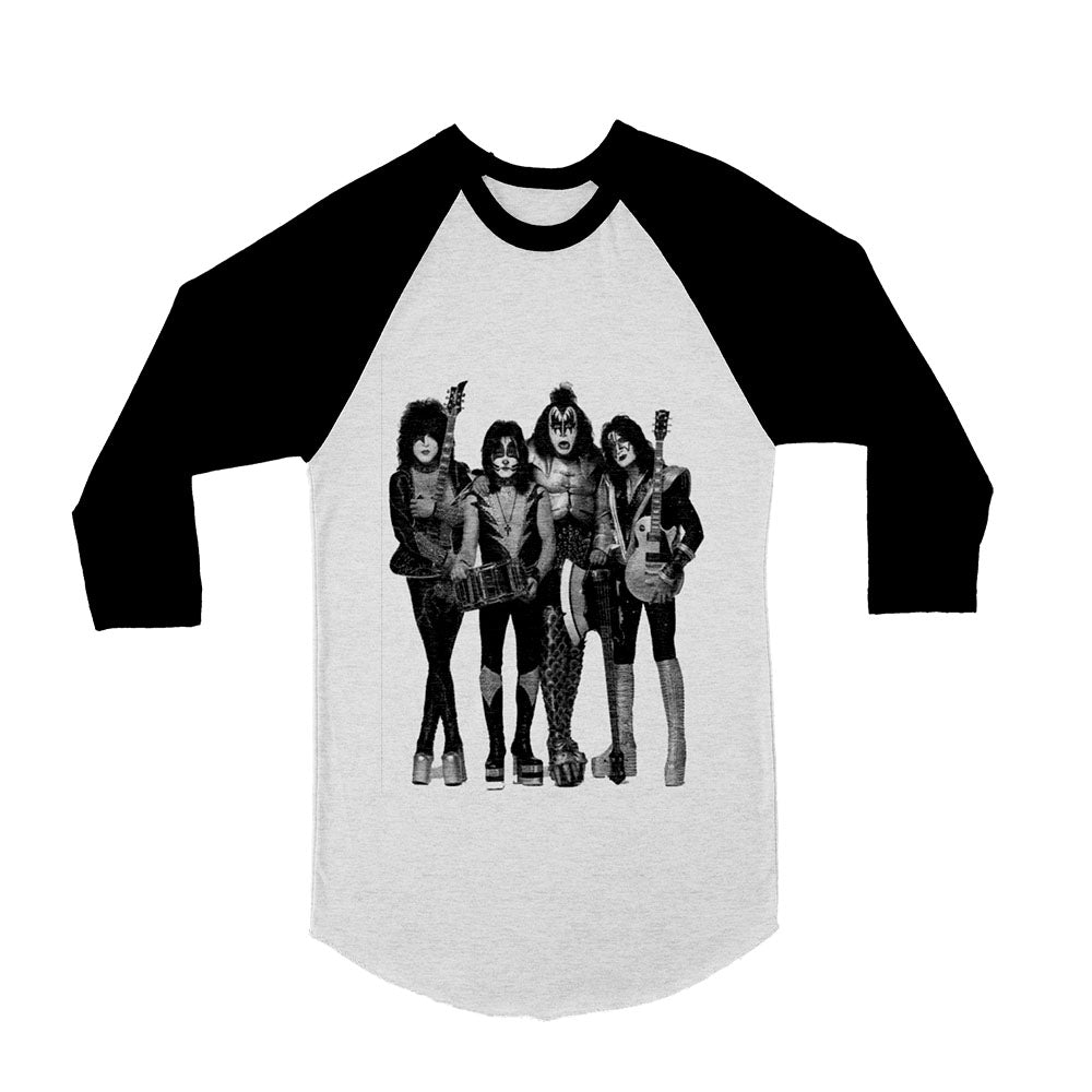 Unisex Kiss Gene Simmons 3/4 Sleeve Baseball T-Shirt