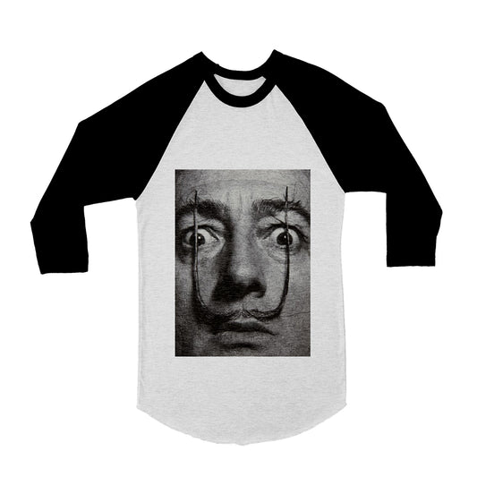 Unisex Salvador Dali 3/4 Sleeve Baseball T-Shirt