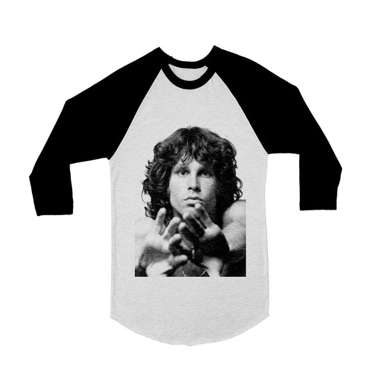 Unisex Jim Morrison 3/4 Sleeve Baseball T-Shirt