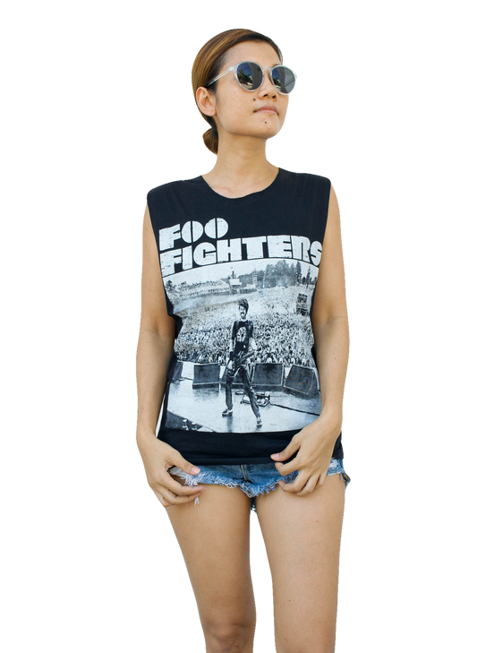 Ladies Foo Fighters Vest Tank-Top Singlet Sleeveless T-Shirt