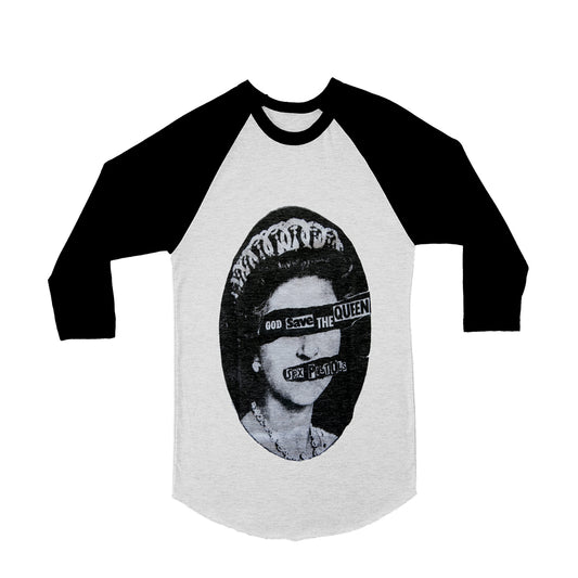 Unisex Sex Pistols 3/4 Sleeve Baseball T-Shirt