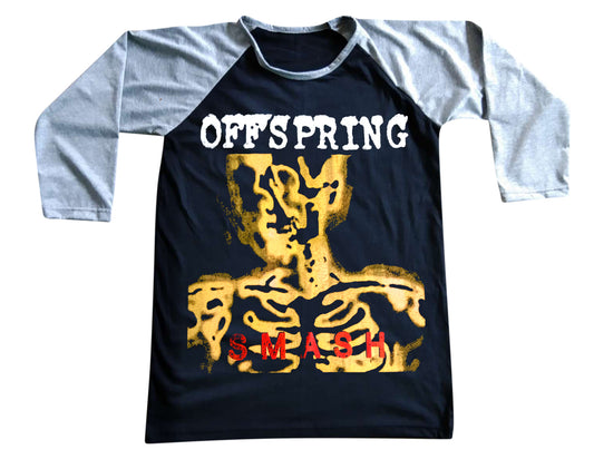 Unisex The Offspring Raglan 3/4 Sleeve Baseball T-Shirt