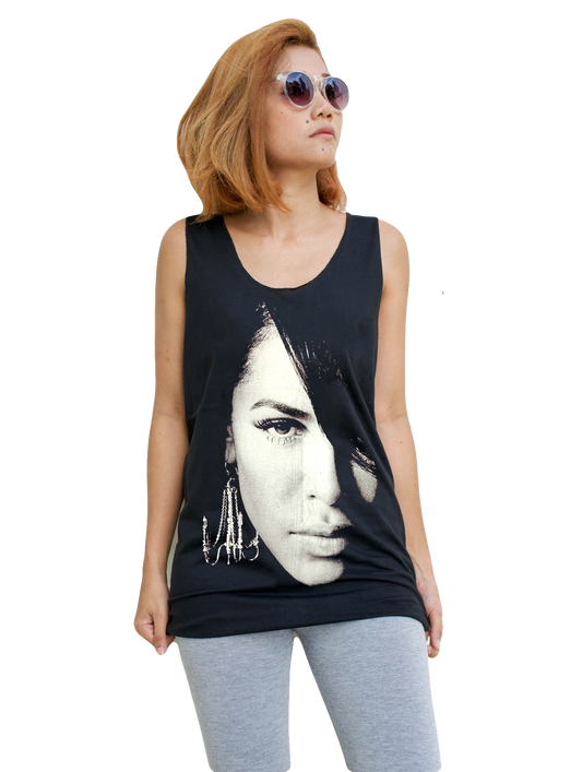 Unisex Aaliyah Tank-Top Singlet vest Sleeveless T-shirt