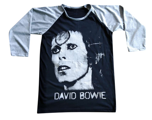 Unisex David Bowie Raglan 3/4 Sleeve Baseball T-Shirt