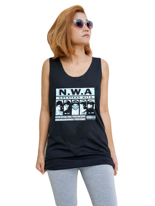 Unisex NWA Tank-Top Singlet vest Sleeveless T-shirt