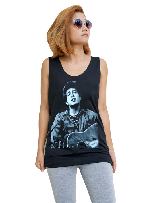 Unisex Bob Dylan Tank-Top Singlet vest Sleeveless T-shirt