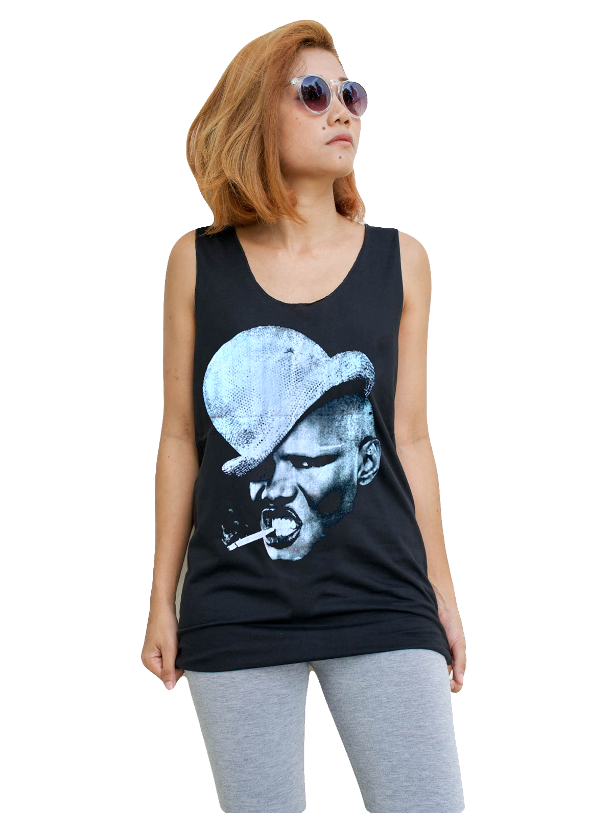 Unisex Grace Jones Tank-Top Singlet vest Sleeveless T-shirt