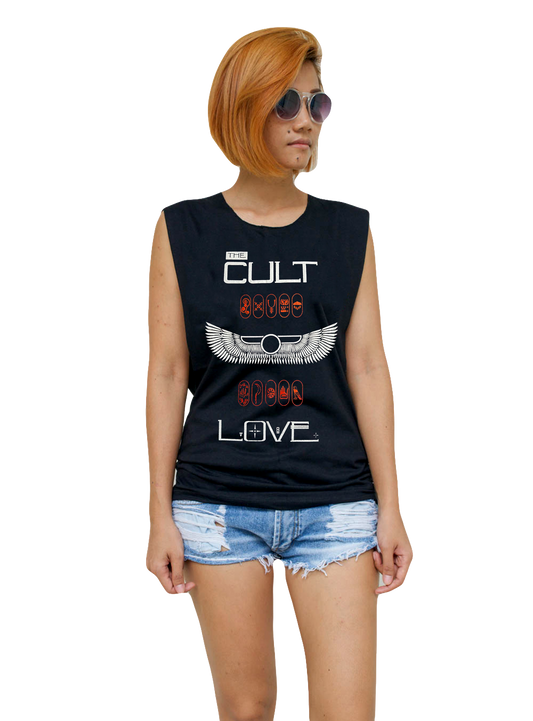 Ladies The Cult Vest Tank-Top Singlet Sleeveless T-Shirt