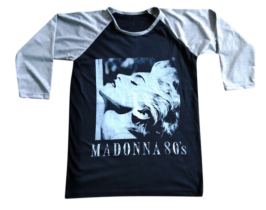 Unisex Madonna Raglan 3/4 Sleeve Baseball T-Shirt