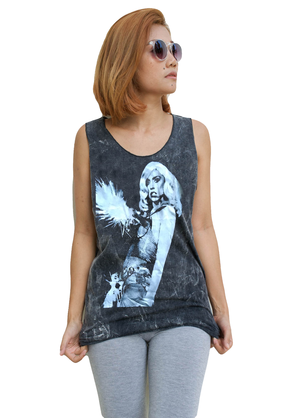 Unisex Lady Gaga Tank-Top Singlet vest Sleeveless T-shirt