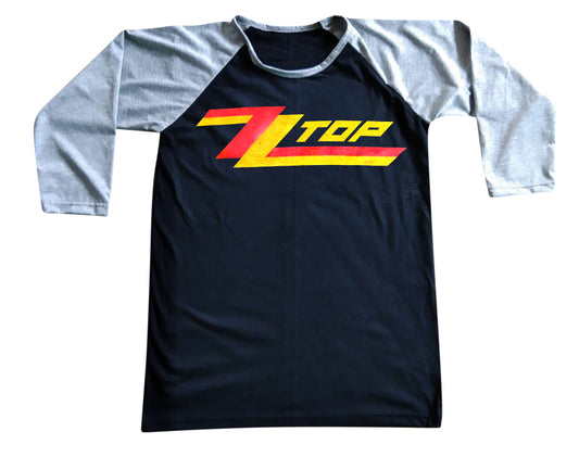 Unisex ZZ Top Raglan 3/4 Sleeve Baseball T-Shirt