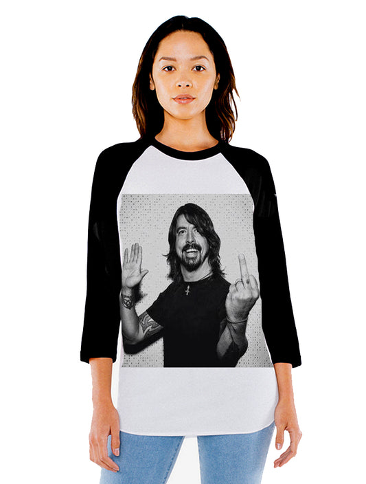 Unisex Dave Grohl 3/4 Sleeve Baseball T-Shirt