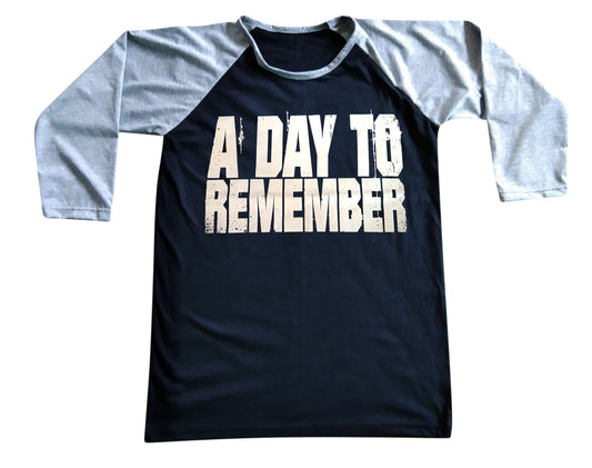 Unisex A Day To Remember Raglan 3/4 Sleeve Baseball T-Shirt