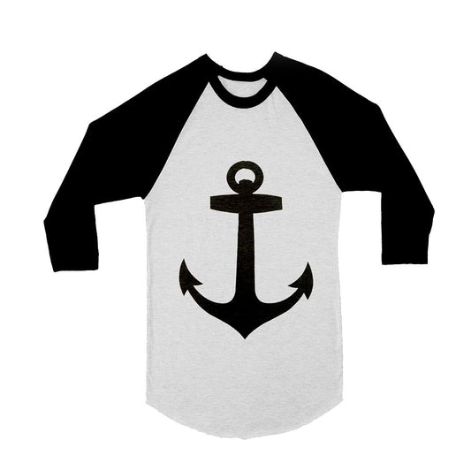 Unisex Anchor Sailor 3/4 Sleeve Baseball T-Shirt