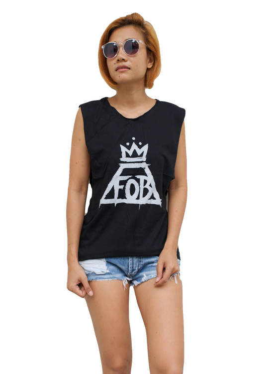 Ladies Fall Out Boy Vest Tank-Top Singlet Sleeveless T-Shirt