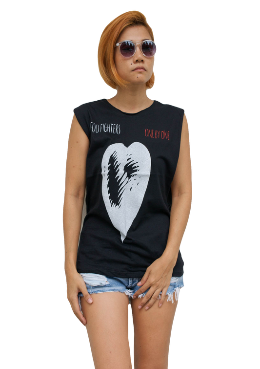 Ladies Foo Fighters Vest Tank-Top Singlet Sleeveless T-Shirt