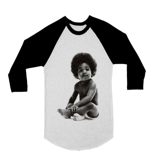 Unisex Notorious BIG Biggie Smalls 3/4 Sleeve Baseball T-Shirt