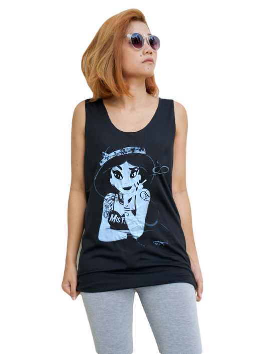 Unisex Smoking Pocahontas Tank-Top Singlet vest Sleeveless T-shirt