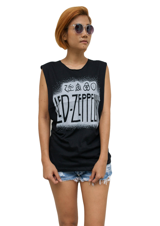 Ladies Led Zeppelin Vest Tank-Top Singlet Sleeveless T-Shirt