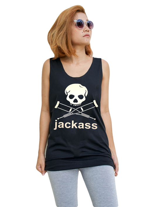 Unisex Jackass Tank-Top Singlet vest Sleeveless T-shirt