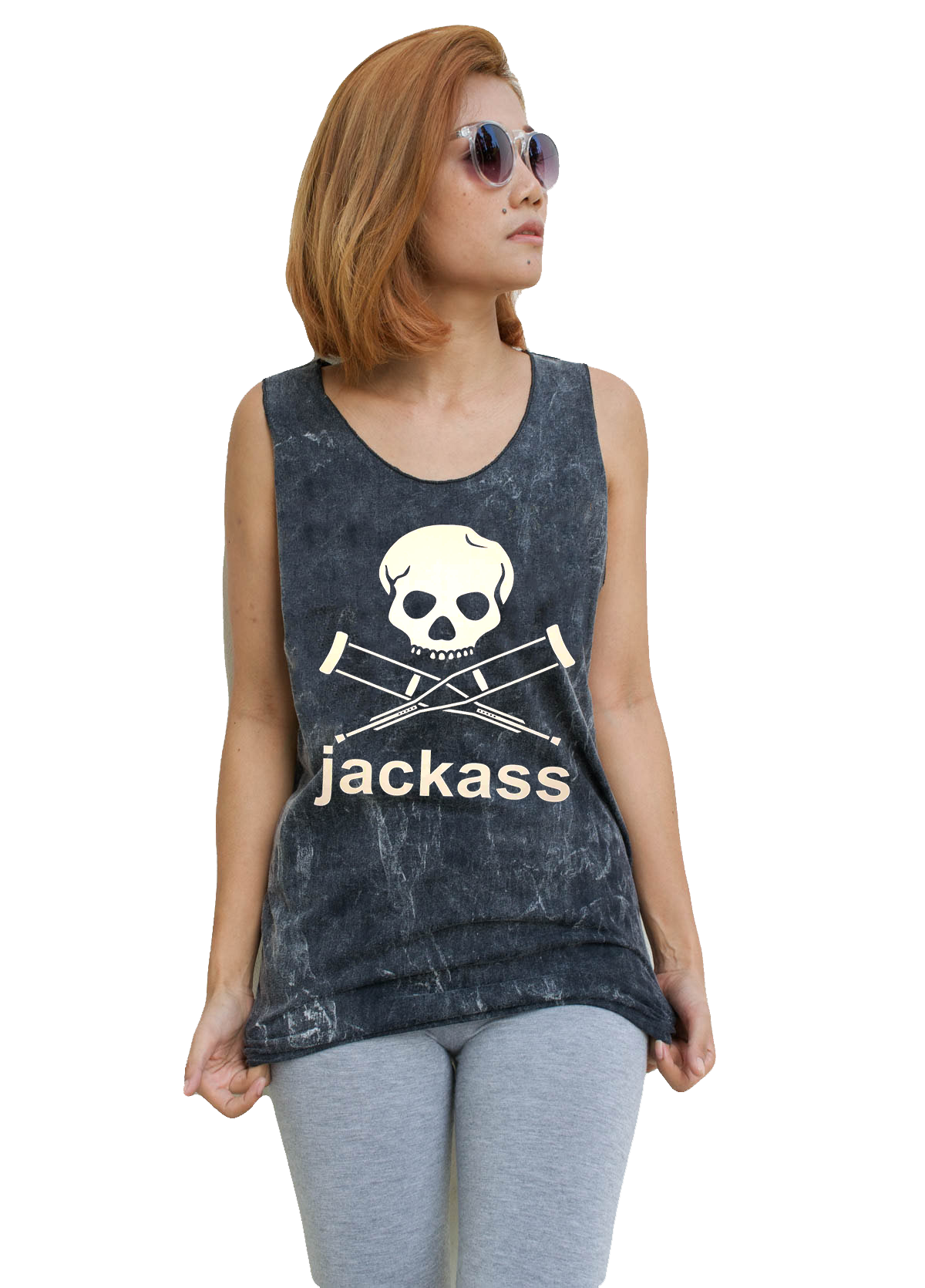 Unisex Jackass Tank-Top Singlet vest Sleeveless T-shirt