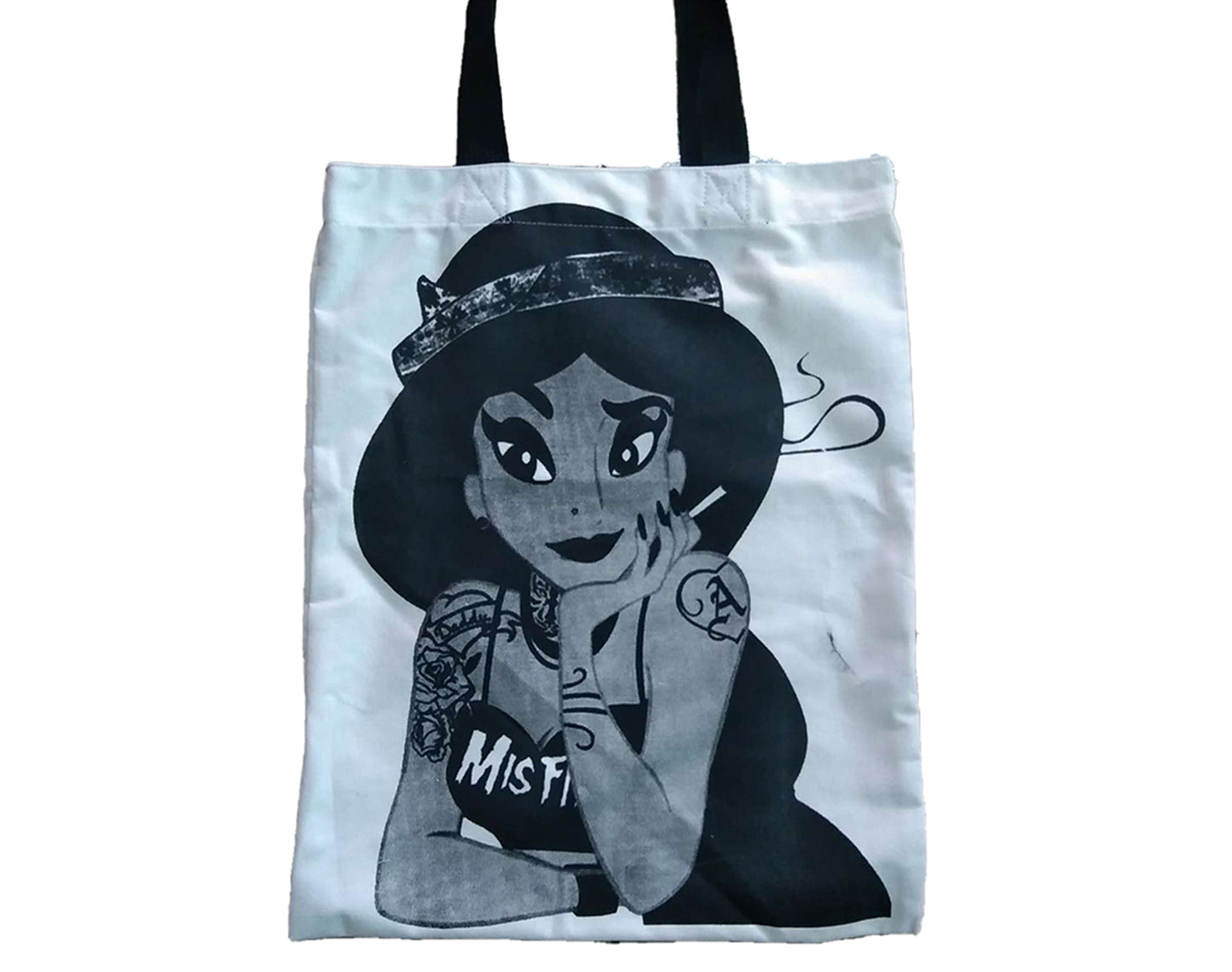 Pocahontas Tattoo Smoking Tattoo Tote Bag