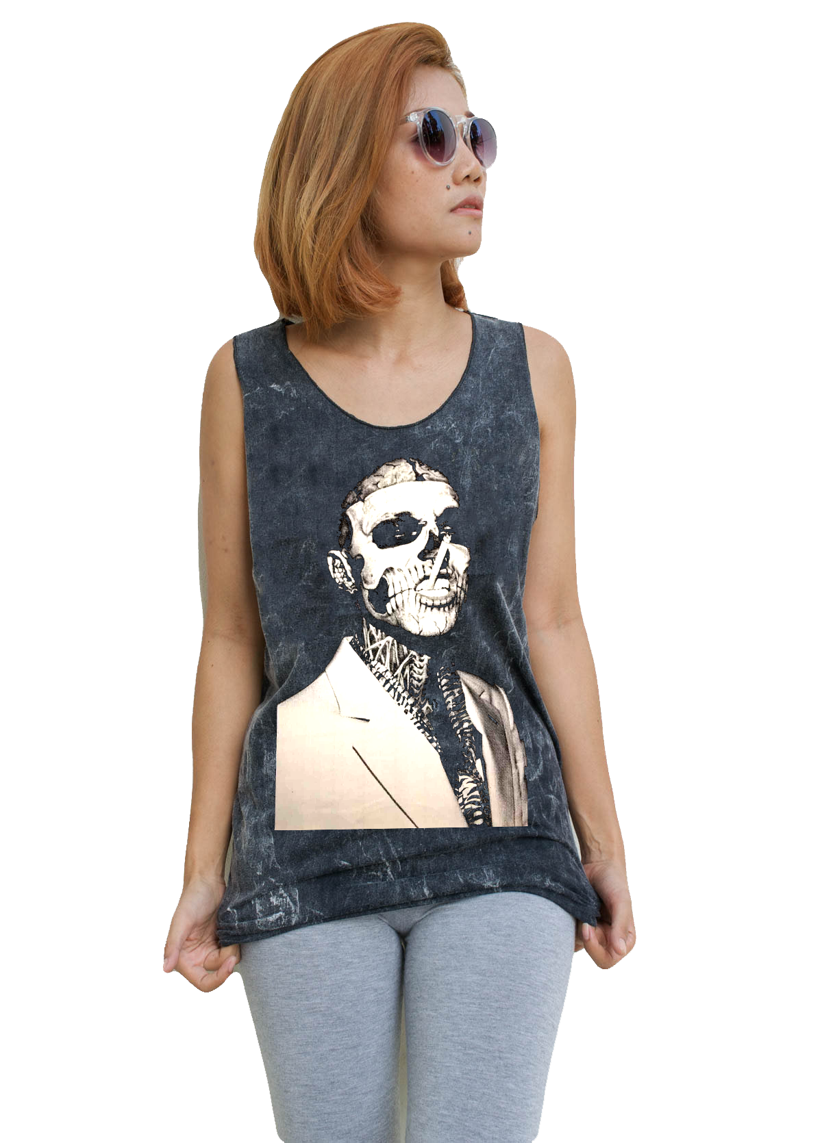 Unisex Zombie Boy Rick Genest Tank-Top Singlet vest Sleeveless T-shirt