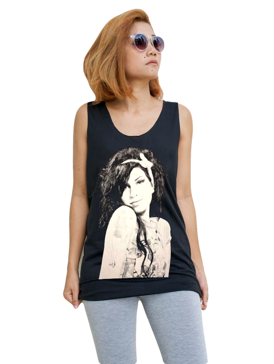 Unisex Amy Winehouse Tank-Top Singlet vest Sleeveless T-shirt