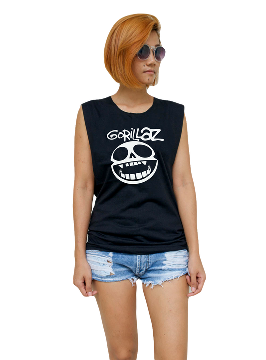 Ladies Gorillaz Vest Tank-Top Singlet Sleeveless T-Shirt