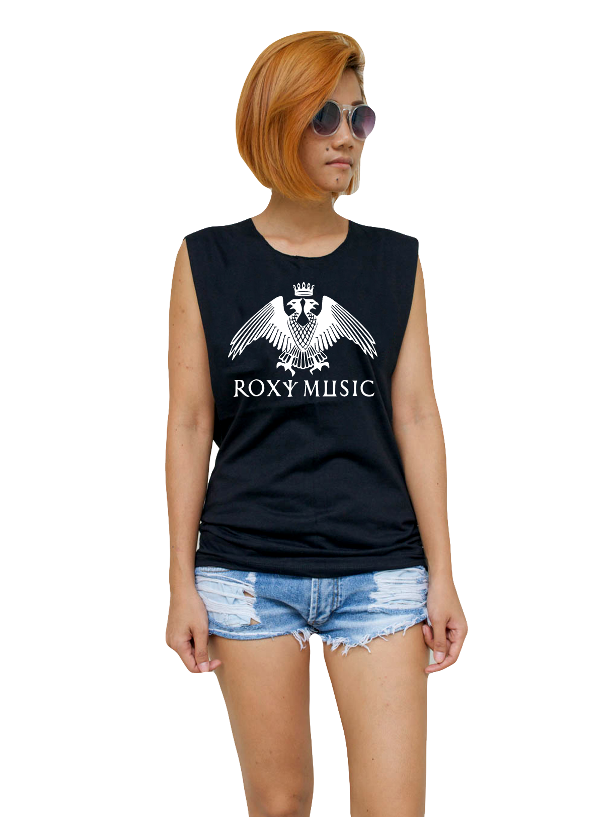 Ladies Roxy Music Vest Tank-Top Singlet Sleeveless T-Shirt