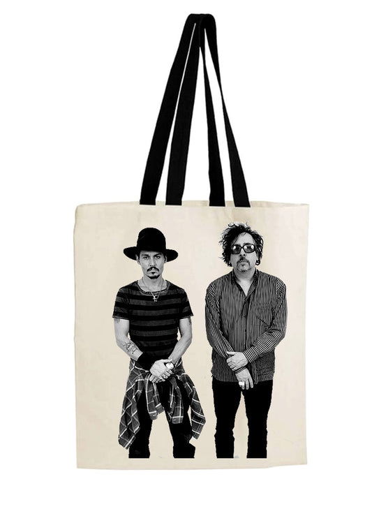 Johnny Depp & Tim Burton Tote Bag