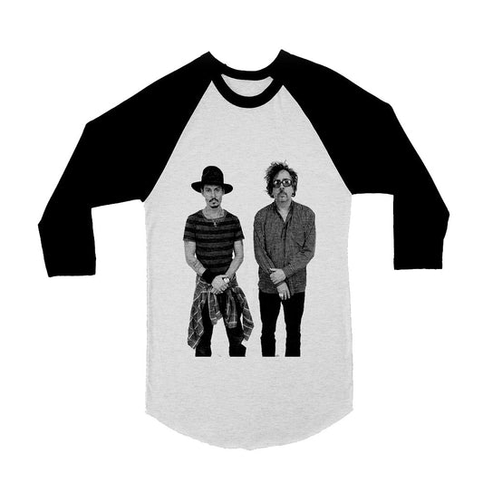 Unisex Johnny Depp & Tim Burton 3/4 Sleeve Baseball T-Shirt