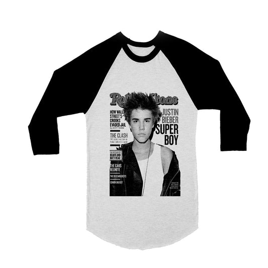 Unisex Justin Bieber 3/4 Sleeve Baseball T-Shirt