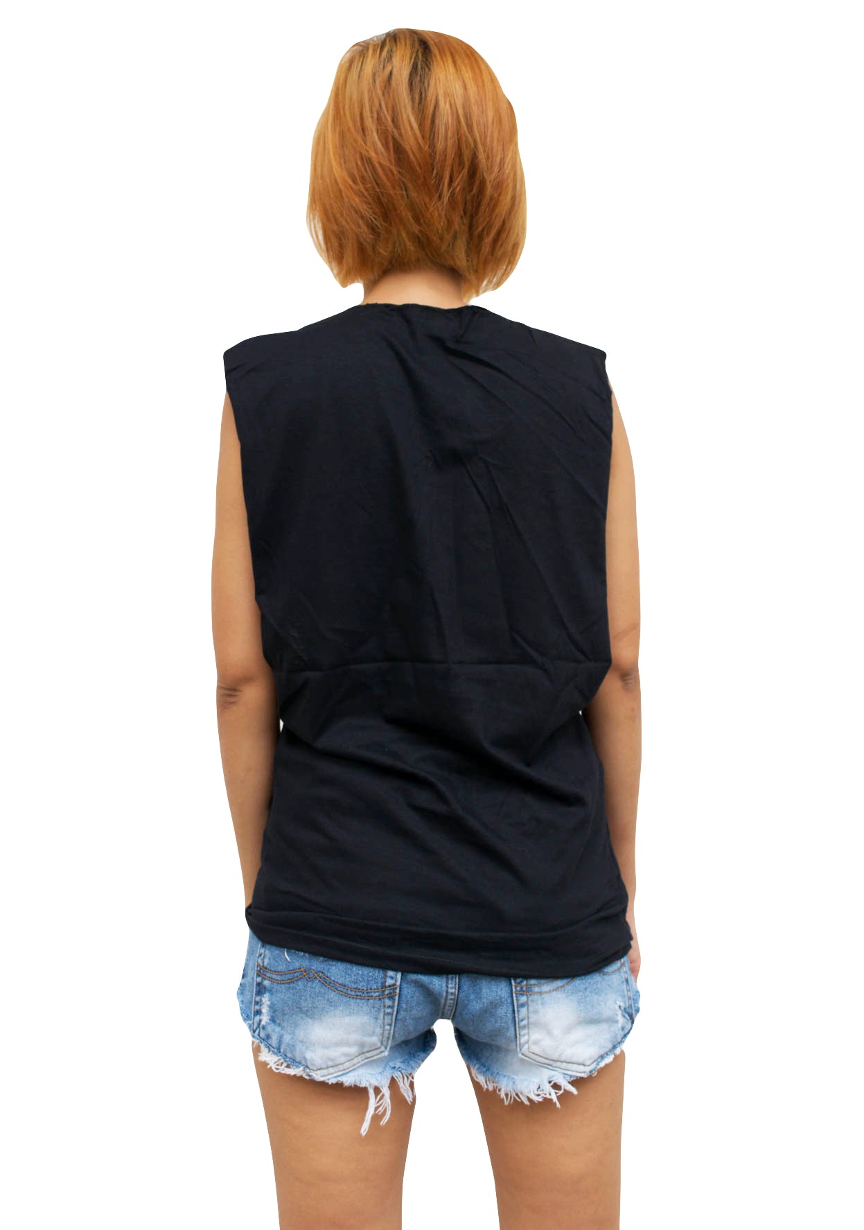 Ladies WASP Vest Tank-Top Singlet Sleeveless T-Shirt