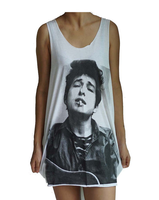 Unisex Bob Dylan Tank-Top Singlet vest Sleeveless T-shirt