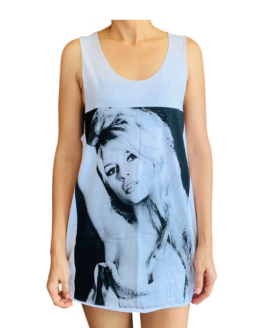 Unisex Brigitte Bardot Tank-Top Singlet vest Sleeveless T-shirt